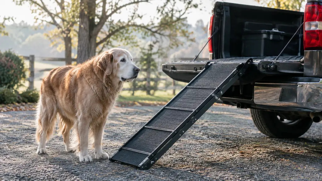Dog Ramp vs Dog Stairs: Which Is Better for a Big Senior Dog Getting Into a Truck?